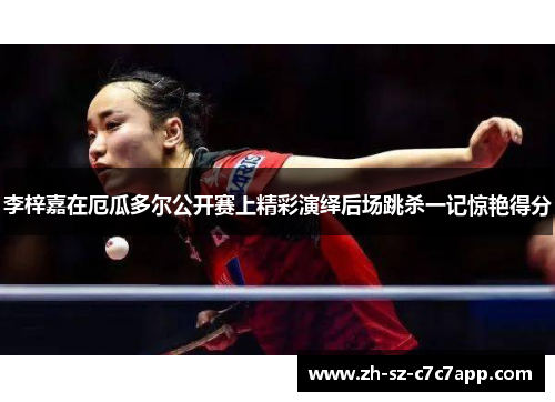 李梓嘉在厄瓜多尔公开赛上精彩演绎后场跳杀一记惊艳得分 李梓嘉在厄瓜多尔公开赛上精彩演绎后场跳杀一记惊艳得分